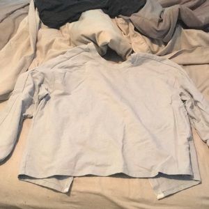 Blur open back sweater